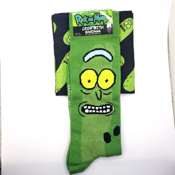 adult swim Other - Adult swim pickle Rick crew socks and matching bandana